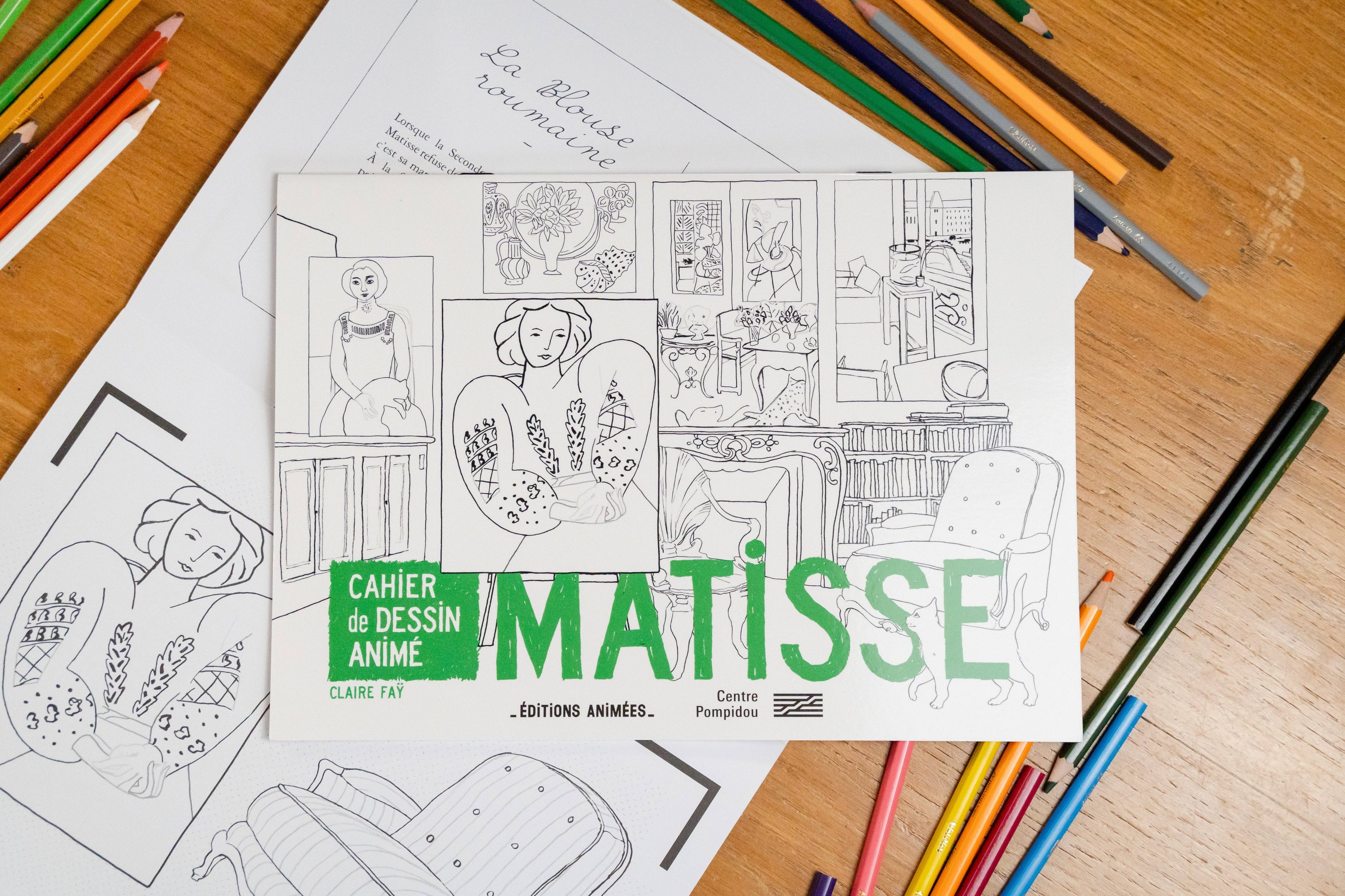 Livre Matisse du Coffret Peintres - Coloriage qui s&