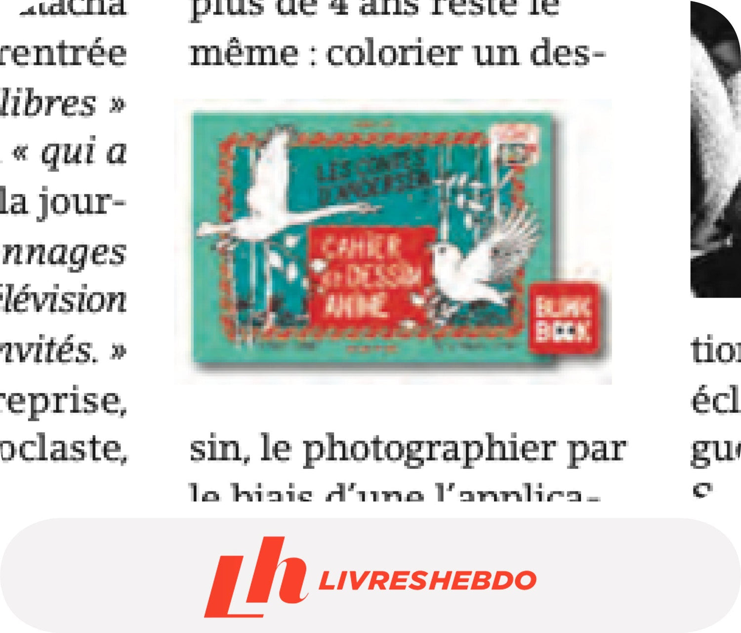 Livres Hebdo recommande de Cahier Animé