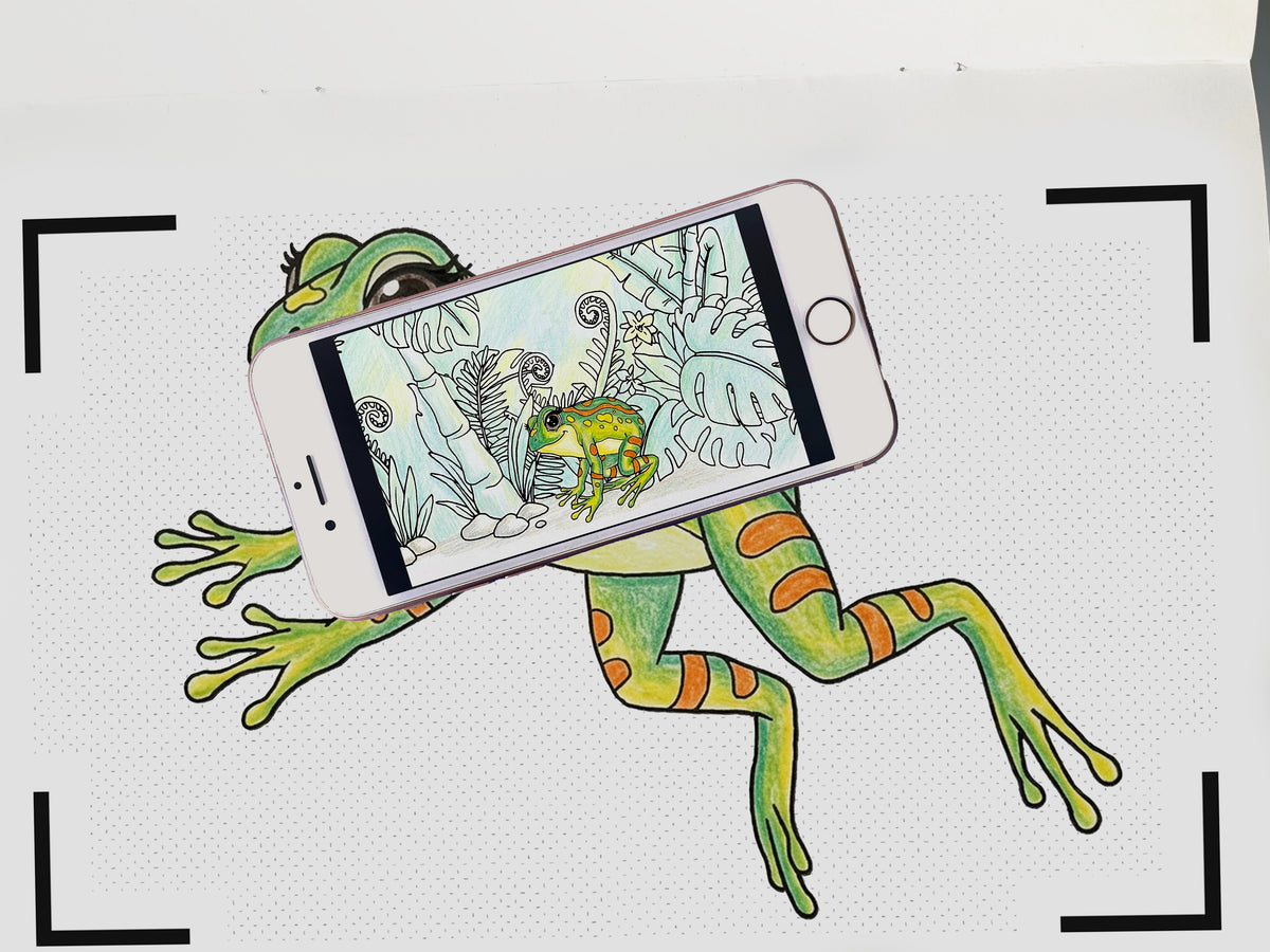 Les animaux de la jungle coloriés deviennent un dessin animé dans l&